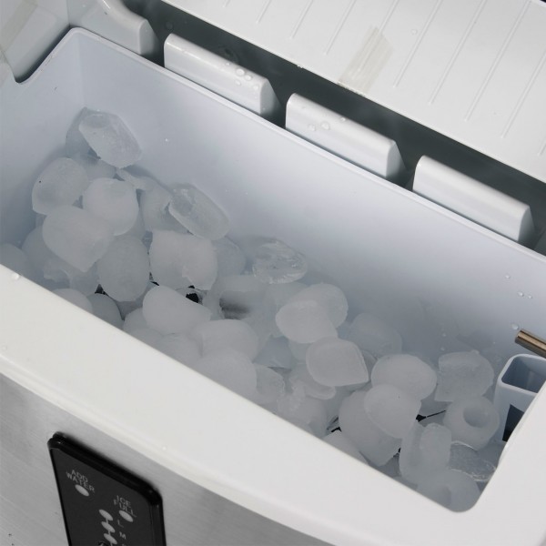 4 Make Your Summer Party Using Della Stainless Steel Ice Maker 35lb/Day Portable Countertop Freestanding Icemaker
